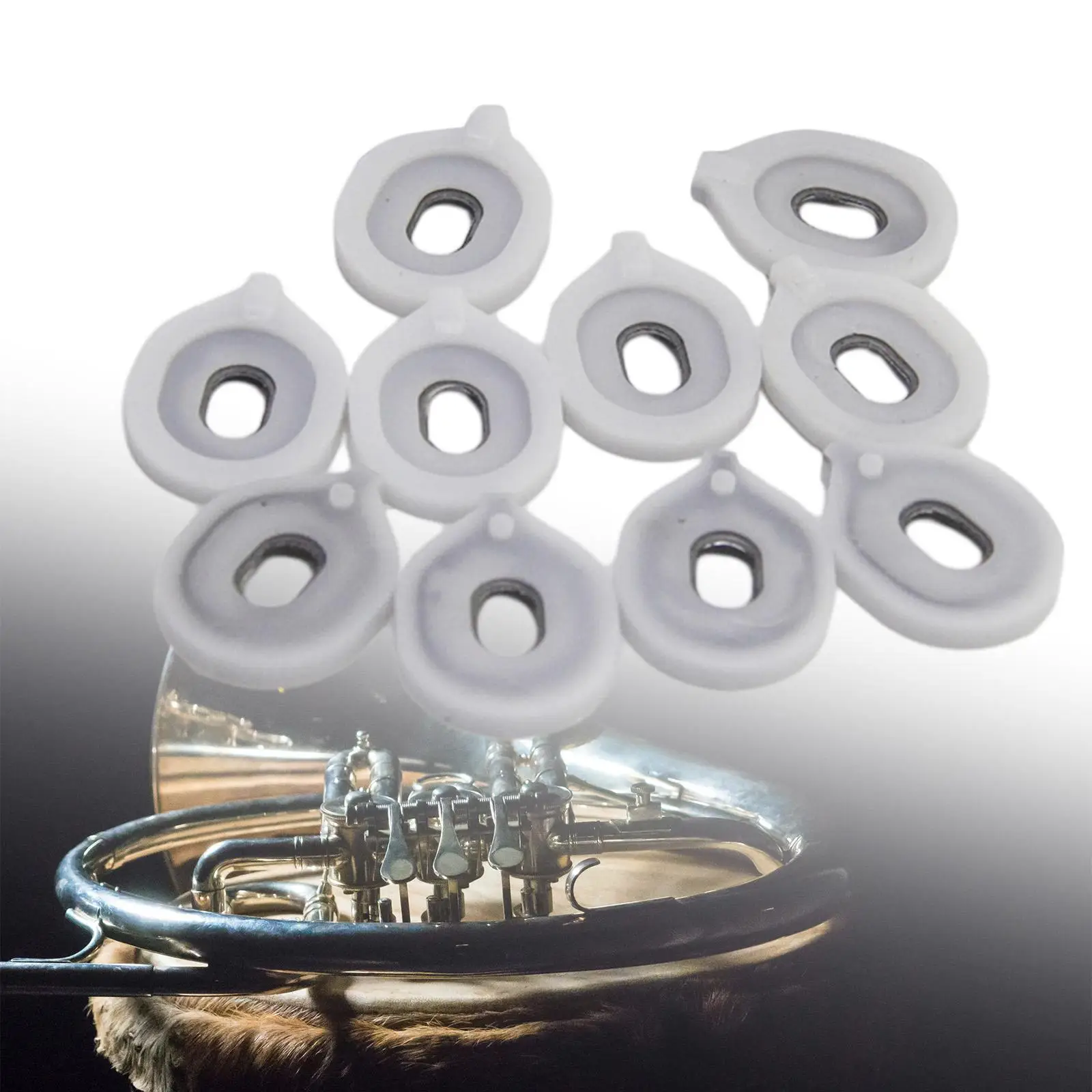 10Pcs Bass Tug Reed Bass Euphonium Bass Horn Button On Vertical Key Per Strumenti In Ottone