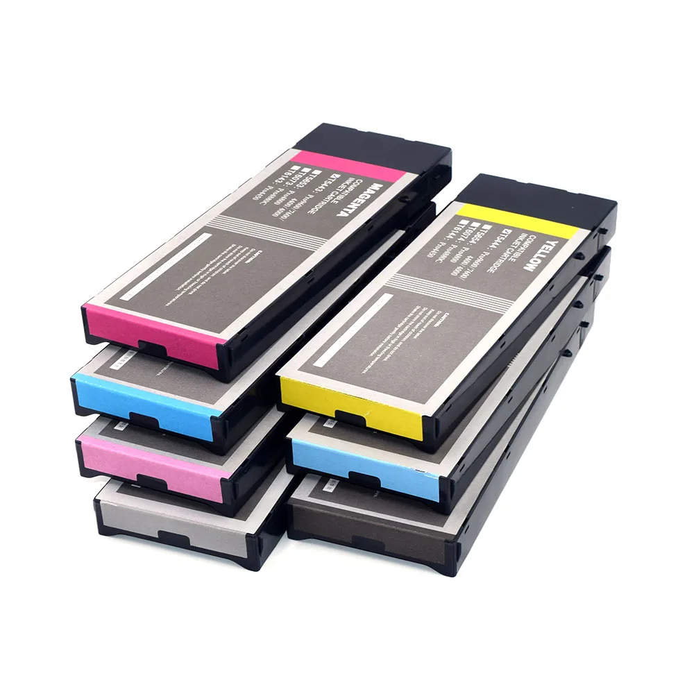 Cartuccia D'Inchiostro Completamente Compatibile A 7 Colori Da 220Ml Con Inchiostro Dye Per Stampante Epson Stylus Pro 7600 9600