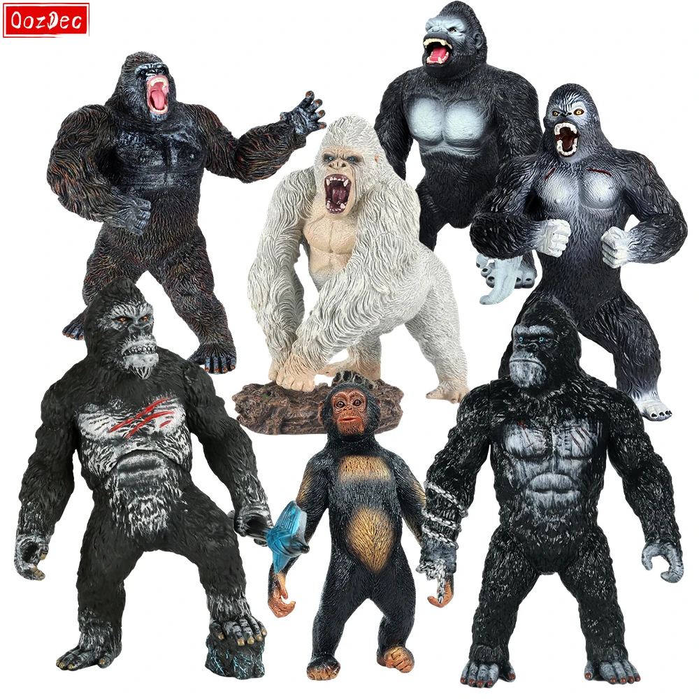 Oozdec Gorilla King Kong Toys Warrior Fight Mode Animali In Pvc Modello Decorazione Action Figures Gioco Di Ruolo Story Toy Regalo Per Bambini