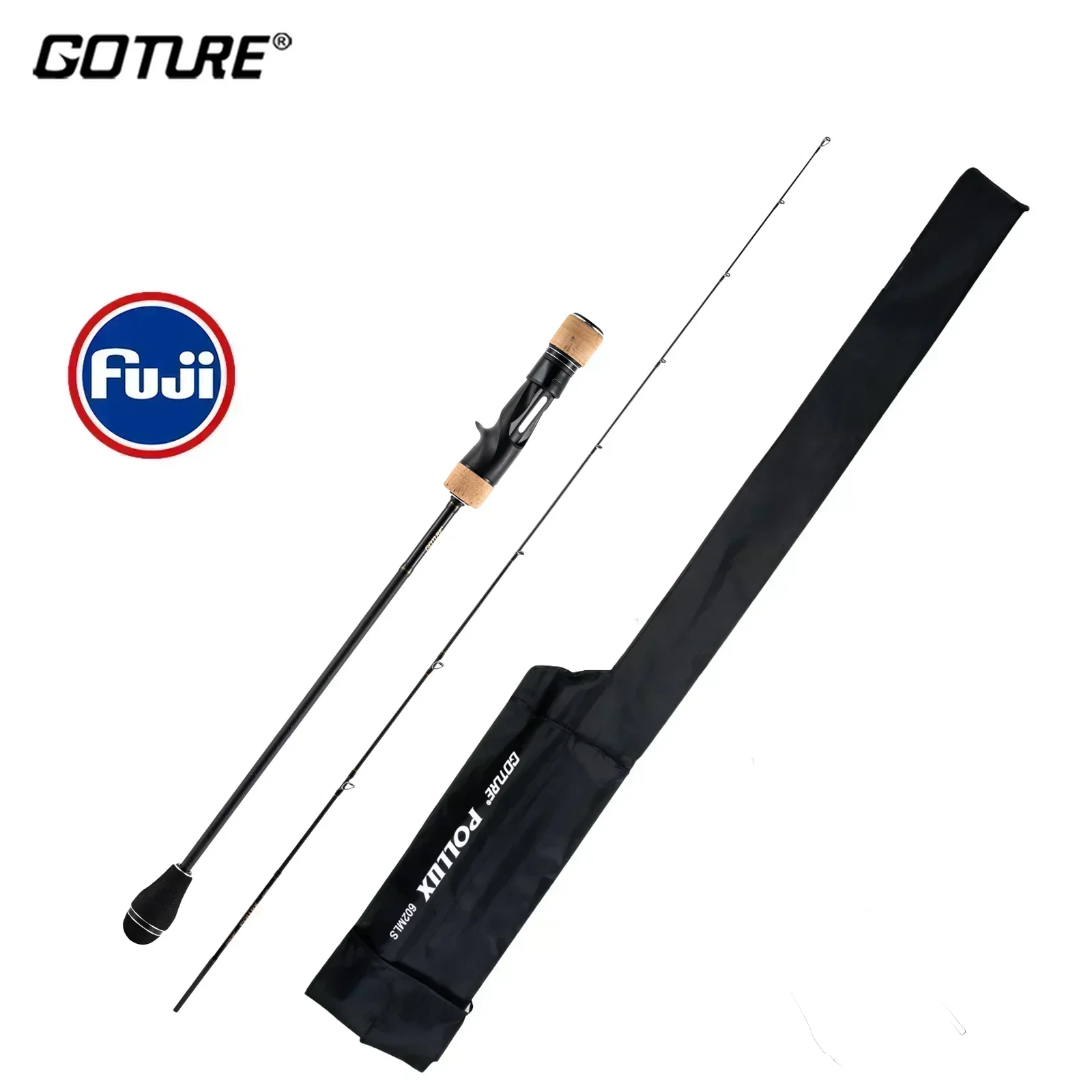 Goture Pollux 1.83M 1.98M Slow Jigging Rod 100% Fuji Rings 2 Sezioni Spinning Casting 30T Palo Marino In Fibra Di Carbonio Ml M Mh Power