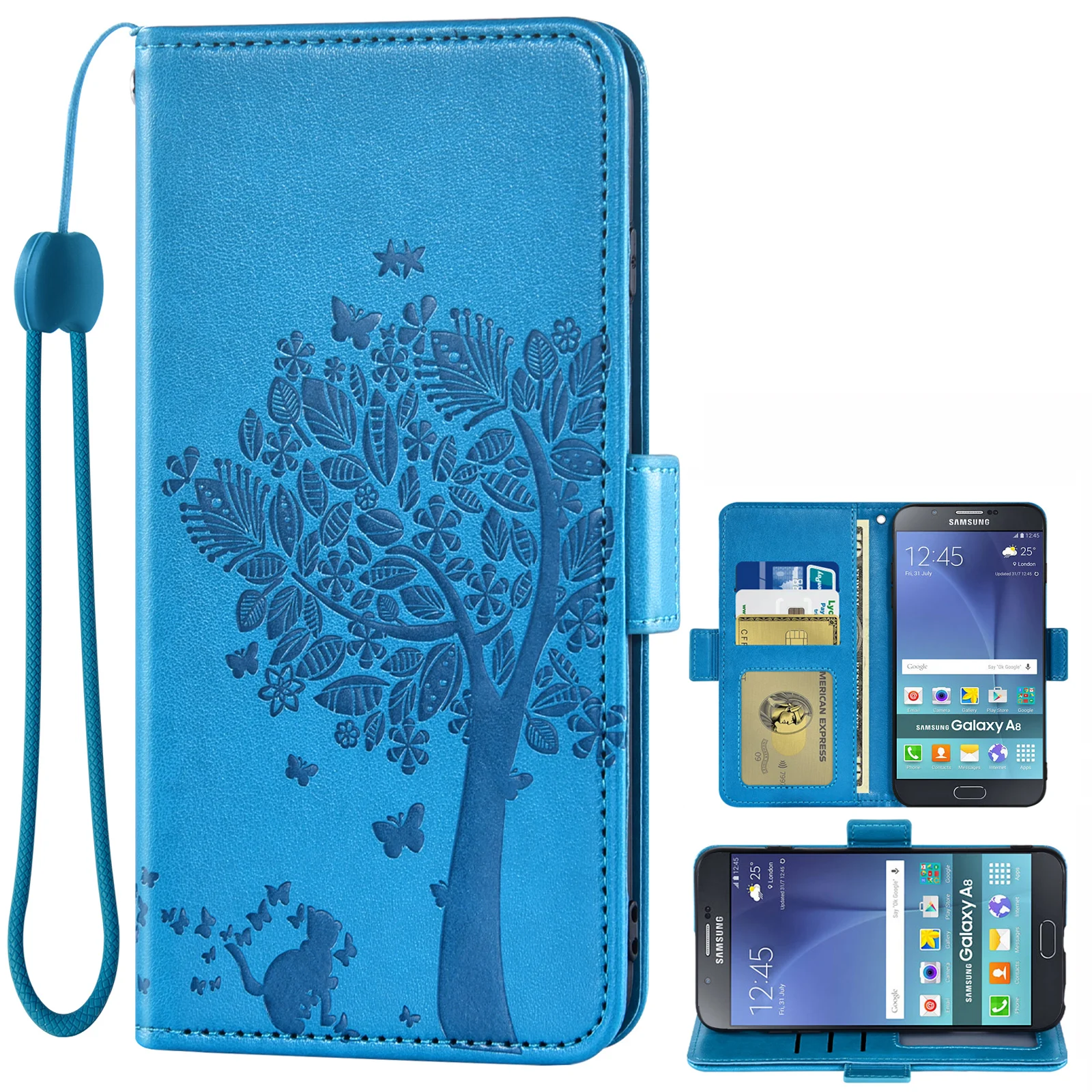 Custodia A Portafoglio In Pelle Per Lg K30 2018 K10 2018 K10 Plus Premier Pro Lte Phoenix Plus Harmony 2 Xpression Plus