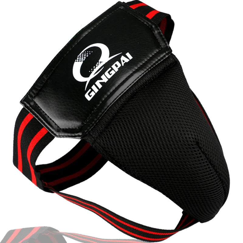 Vendita Calda Adulto Maschio Rosso Mma Protezione Cavallo Tkd Karate Groin Guard Bambino Uomo Groin Protector Kick Boxing Protection Jockstrap