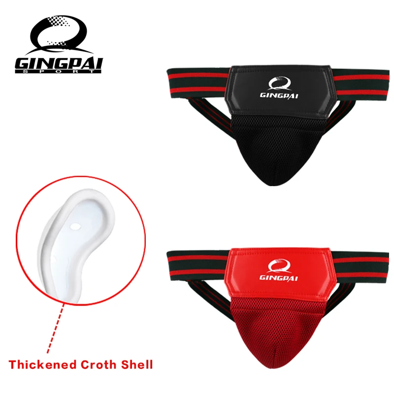 Gingpai Adulti Bambini Cavallo Protector Boxing Sanda Inguine Guardia Muay Thai Mma Jockstraps Perizoma Taekwondo Karate Formazione Sportiva