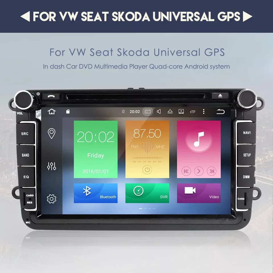 Per Vw/Volkswagen/Golf/Polo/Tiguan/Passat Car Video Radio Android Radio Lettore Dvd Audio Multimedia Gps Hd Touch Screen Radio