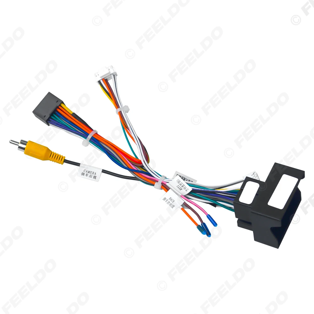 Feeldo 16 Pin Android Car Media Player Navi Radio Cablaggio Per Volkswagen Golf 5/6/Polo/Passat/Tiguan/Touran