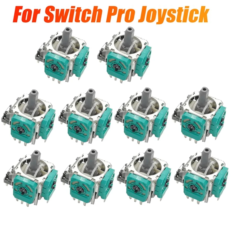 Hot-10Pcs Joystick Analogico 3D Per Switch Pro Controller Di Gioco Joystick Grips Stick Potenziometro Parti Di Riparazione