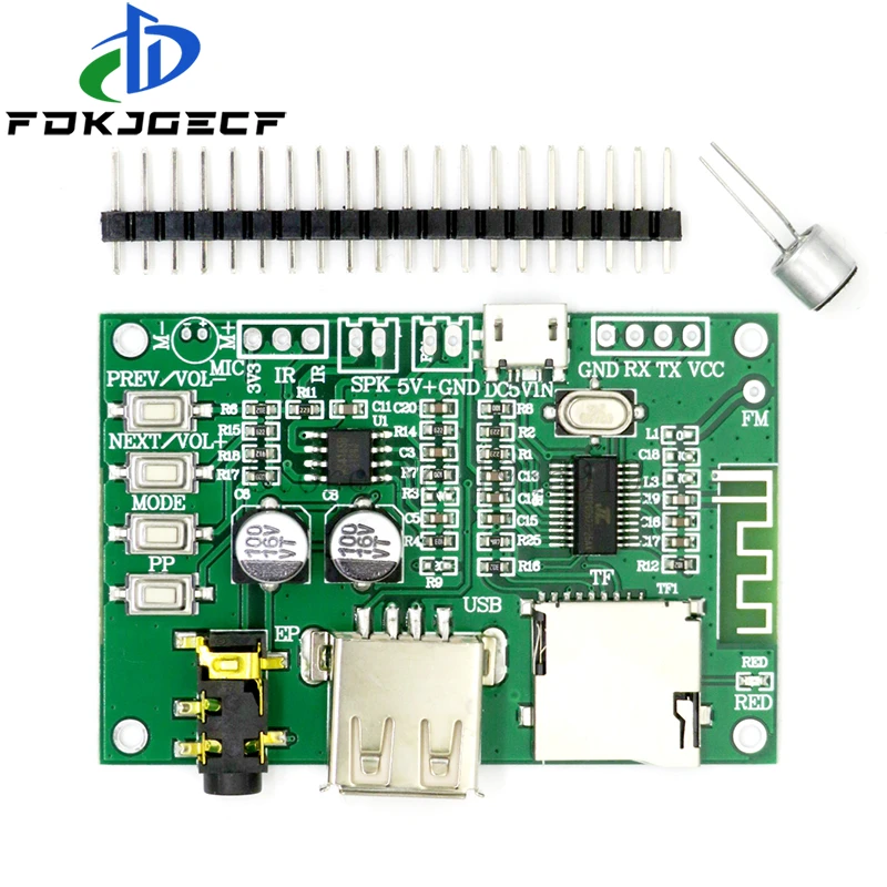 Bt201 Dual Mode 5.0 Bluetooth Lossless Audio Power Amplifier Board Module Tf Card U Disk Ble Spp Porta Seriale Trasparente Trans