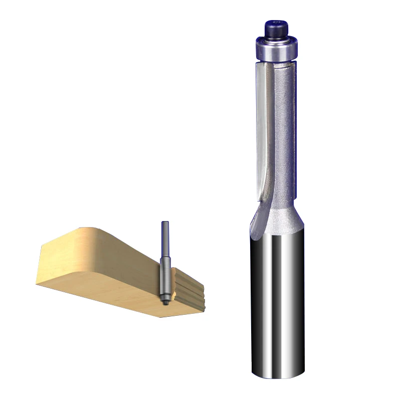1Pcs 1/2*3/8 Straght Flush Trim Taglierina Frazier Fresa Coltello Strumento Di Legno Fresa Router Bit Per Legno Fresa 9277
