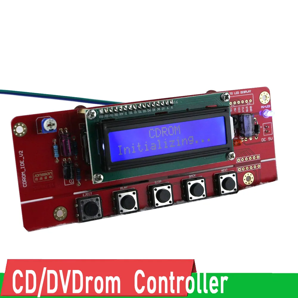 Cd/Dvdrom Unità Ottica Controller Fai Da Te Audio Player Cd Driver, Girare A Disco, Ide Cd-Rom Con Display Digitale Telecomando