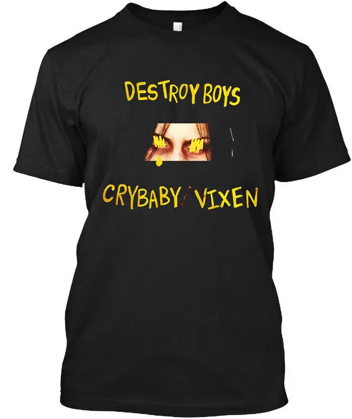 Limited Nwt Destroy Boys Crybaby American Punk Rock Band Music T Shirt S 4Xl Maniche Lunghe O Corte