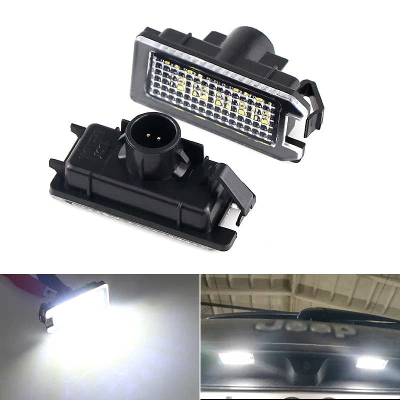 Lampada Tag Bianca Senza Errori Smd Per Fiat 500 13-19,Dodge Viper 13-17, Maserati Rising 17-20 Led Luce Targa 12V 6000K Led