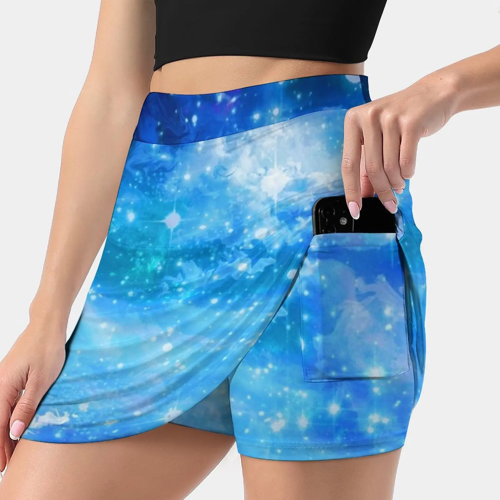 Gonna Estiva Blu Cielo Notturno Gonna Moda Coreana Gonne Estive Per Donna Gonna Pantaloni A Prova Di Luce Cielo Notturno Blu Cielo Cielo