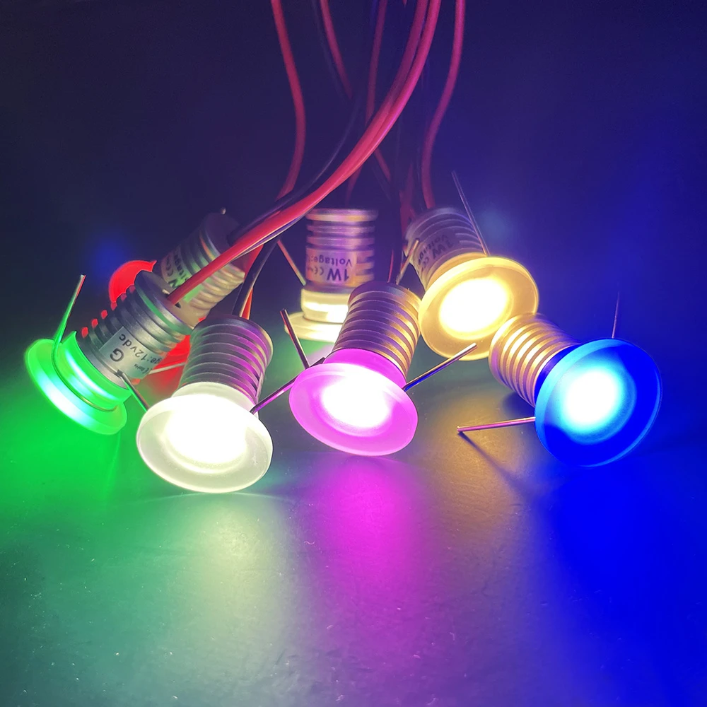 1W Mini Spot Light Dc12V Faretto Acrilico Sky Plafoniera Ip65 Cabinet Dispaly Ktv Bar Car Spot Lamp Faretto Antiriflesso