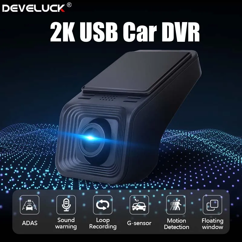 Universal 2K Full Hd Usb Car Adas Car Dvr Dash Cam Per Auto Dvd Auto Audio Voice Alarm Video E Android Multimedia Player Head Unit