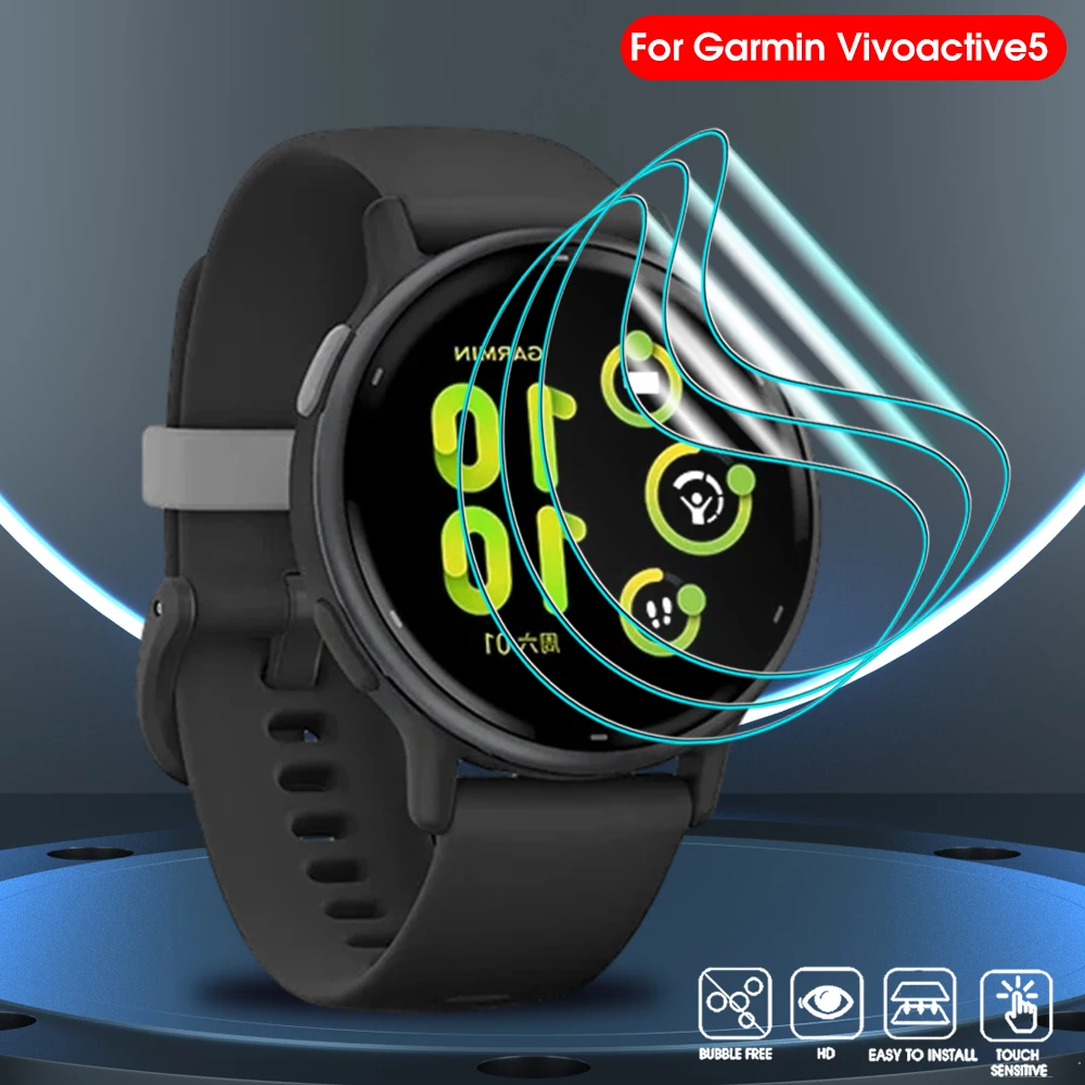 Pellicola Idrogel Morbida Trasparente A Copertura Totale Per Garmin Active Vivoactive 5 Smart Watch Screen Protector Per Vivoactive 5 Accessori