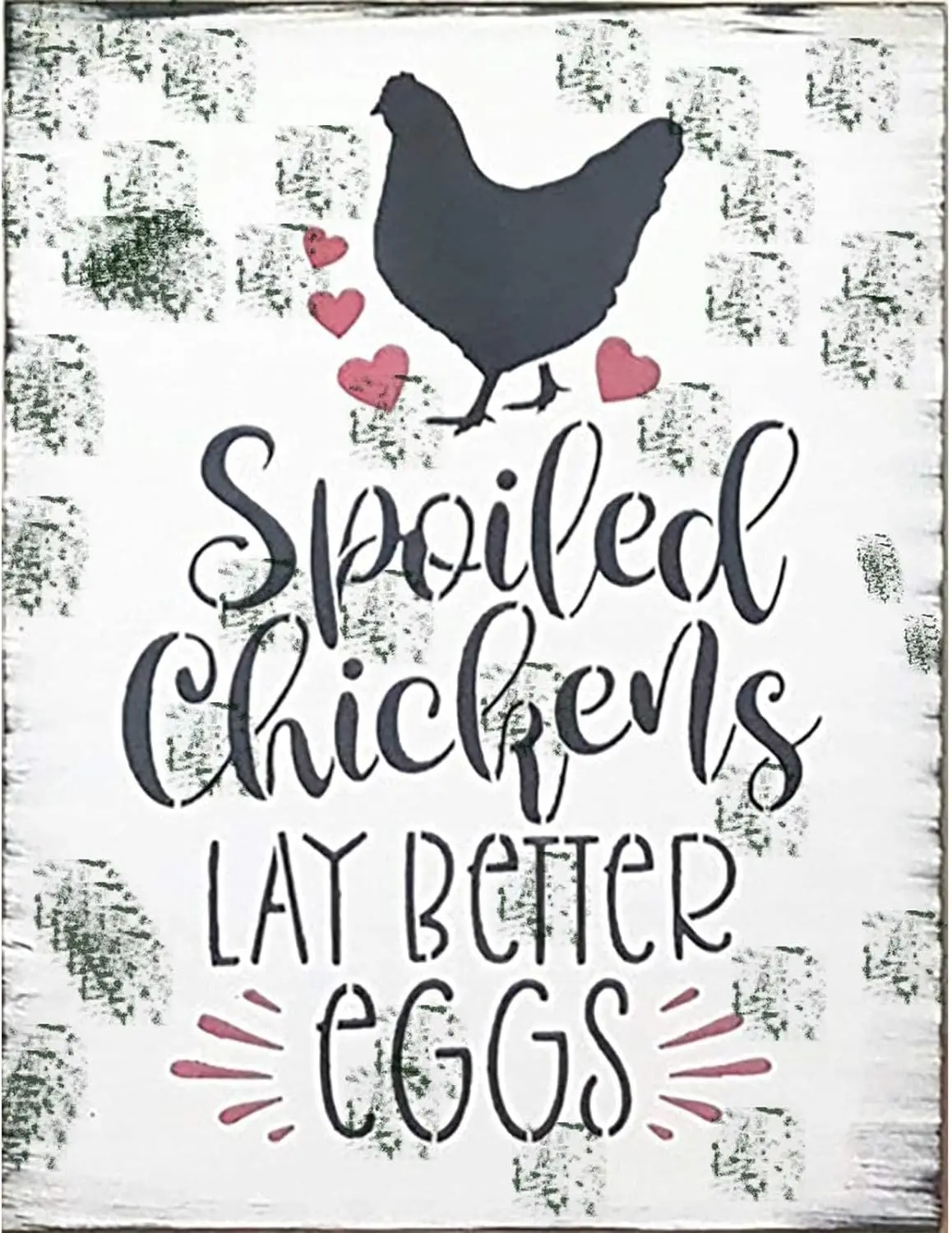 Segno Di Latta Pollaio Segno Fattoria Fattoria Polli Danneggiati Lay Better Eggs Free Run Funny Home Decor Sign 8X12 Pollici