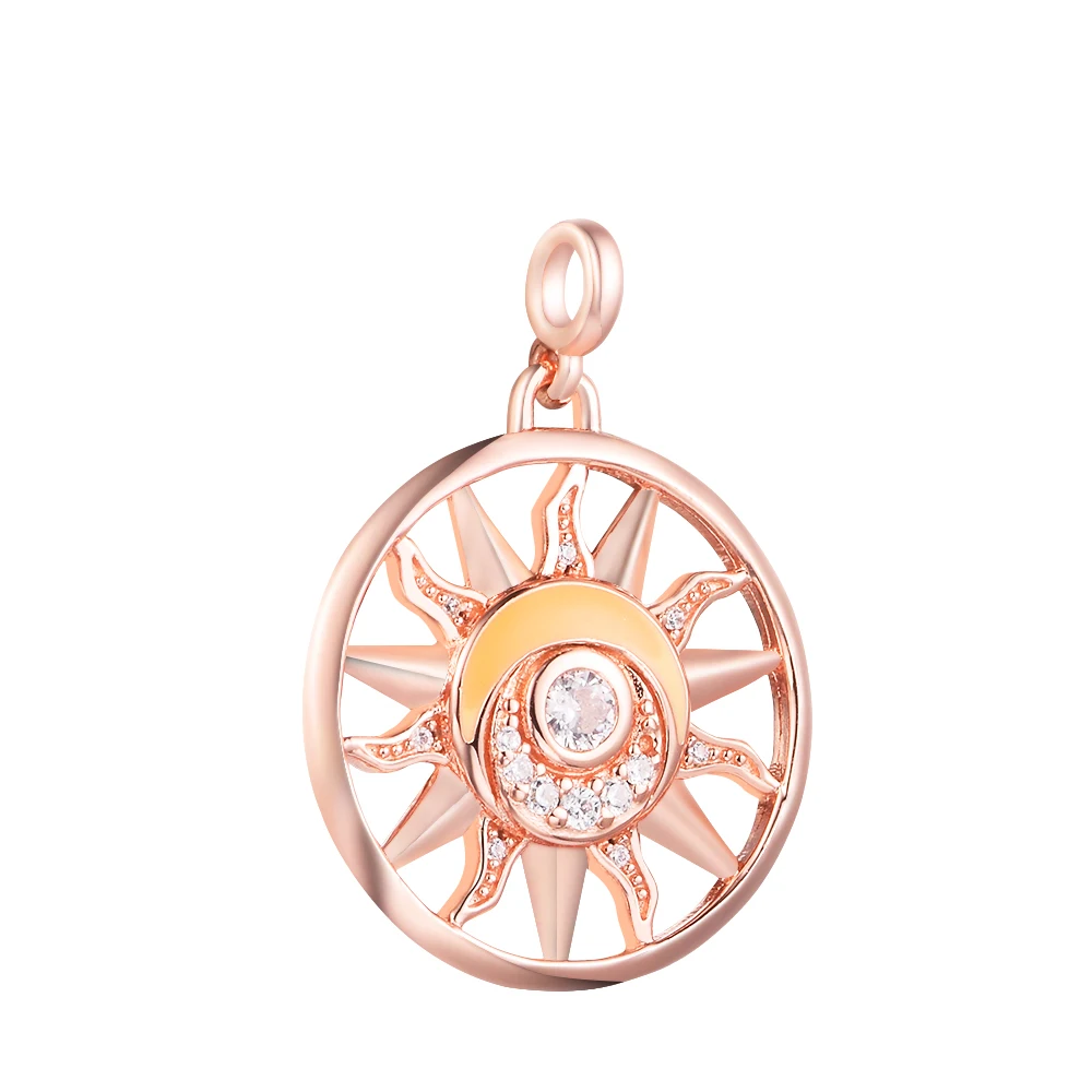Adatto A Brand Me Bracciali Me Sun Power Medal Charms 925 Sterling Silver Small Hole Beads For Women Jewelry Making Kralen Berloques