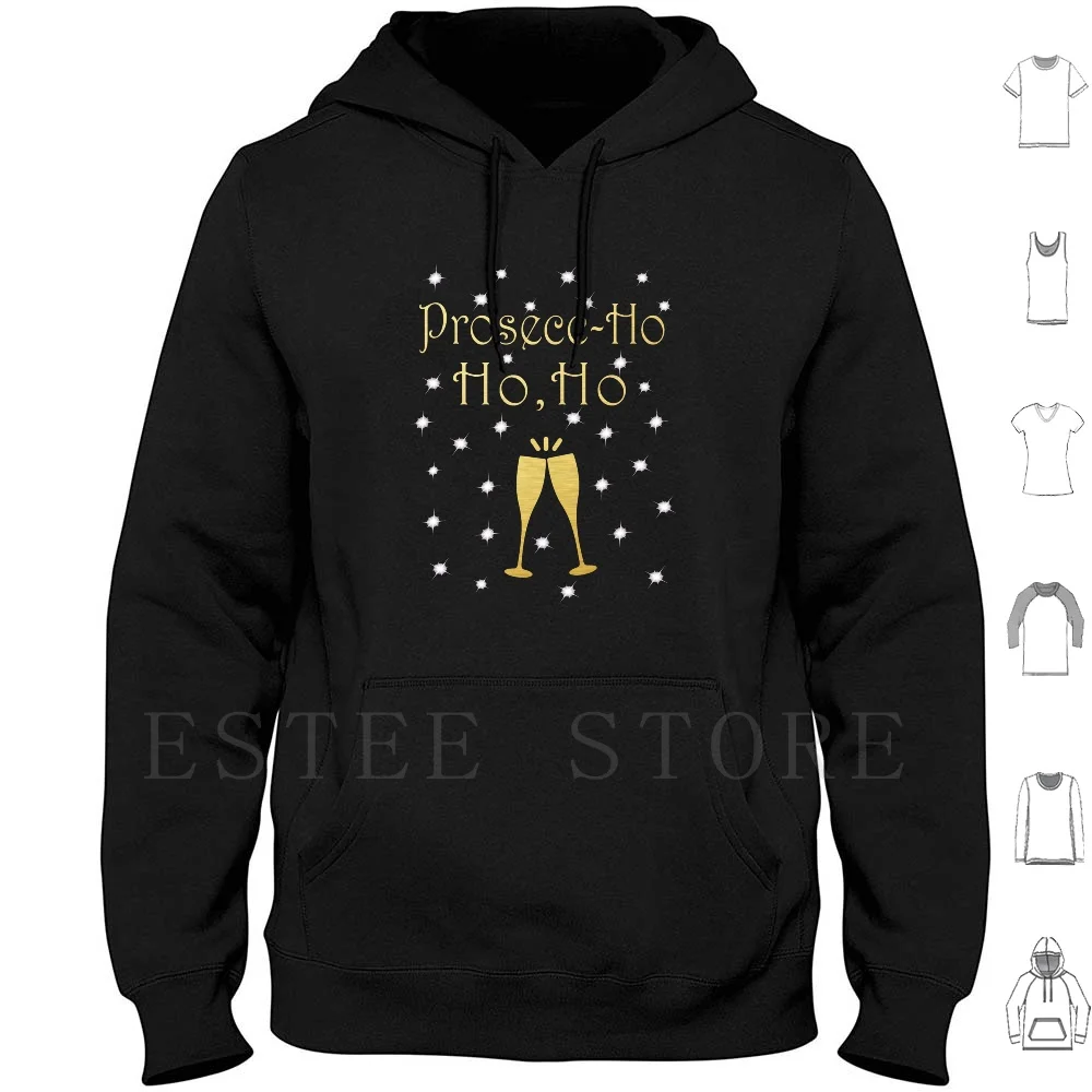 Top Divertente Natale Prosecco Ho Ho Ho Felpe Con Cappuccio Manica Lunga Design Amore Vino Prosecco Vino Prosecco Vino Divertente