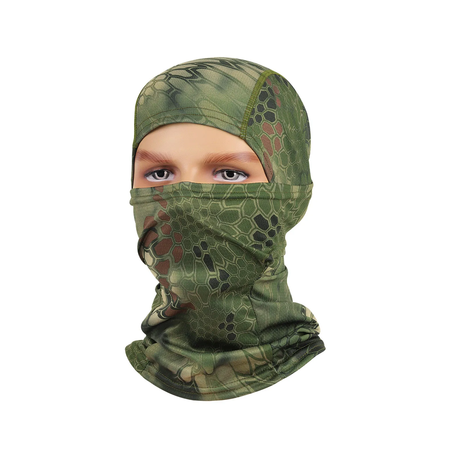 Cappello Da Ciclismo Unisex Passamontagna Estivo Per Uomo Donna Camouflage Military Face Cap Shelter Sport Bike Bicycle Sunlight Blocking Mask