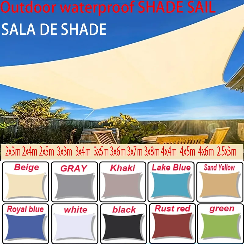 Tenda Da Sole Per Esterni Tenda Da Sole Impermeabile A Vela Da Giardino Tenda Da Sole Per Auto Tenda Da Sole Rettangolare Per Piscina Tenda Da Sole Da