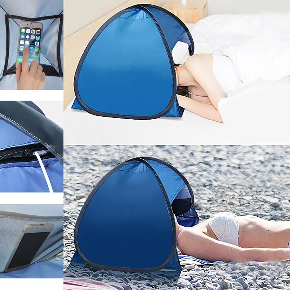 Tendalino Parasole Portatile Da Esterno Piccolo Sun Beach Shader Beach Shelter Protezione Solare Per Il Viso Mentre Prendi Il Sole Drop Ship
