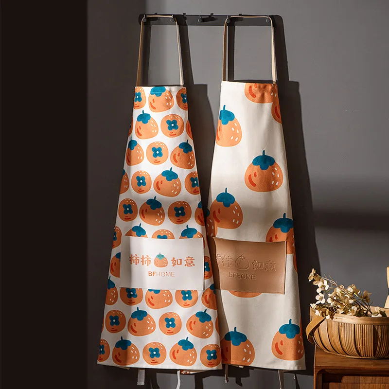 Aprons Household Cleaning Merchandises Accessories Originality Oil Pollution Prevention Fashion Brief Cotton Hemp Baking