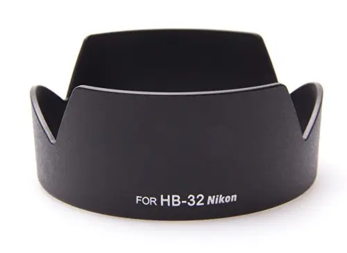 Fotocamera Hb-Hb-7Ii Hb-Hb-Hb-Copriobiettivo Paraluce Per Nikon D3100 D320 D5100 D5200 D7000 18-135Mm 18-105Mm 18-140Mm Lente
