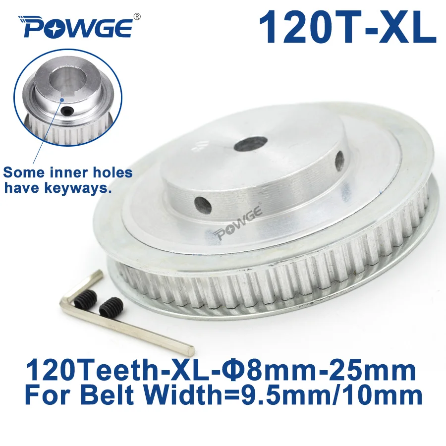 Powge Trapezoidale 120 Denti Xl Puleggia Sincrona Alesaggio 8Mm Per Larghezza 8/10/12/20/25Mm Cinghia Dentata Bf Ingranaggio Bf 120 Denti 120 T