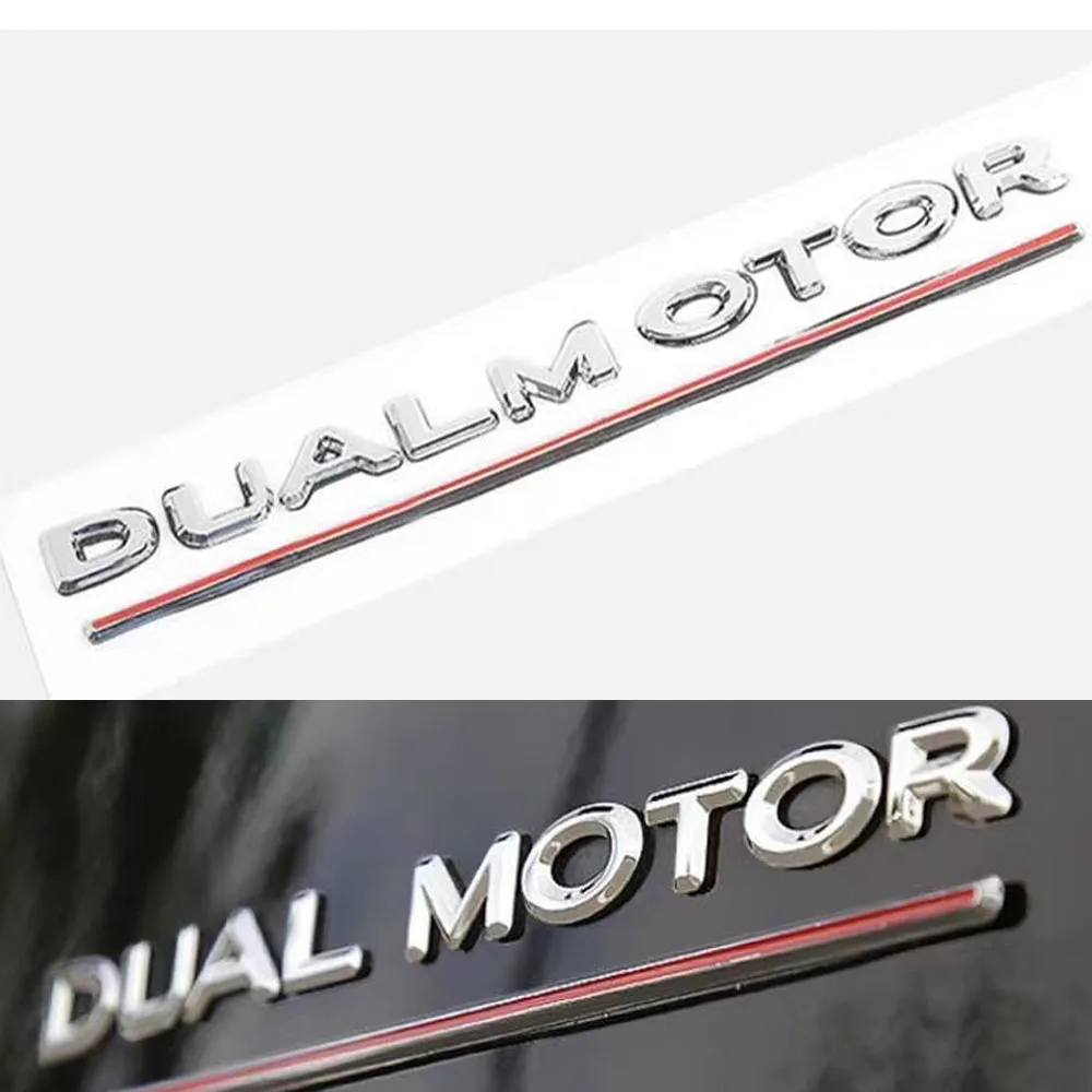 Abs 3D Car Stickers Side Fender Emblem Badge Decal For Tesla Model 3 2021 X S Dual Motor Electric Trunk Suv Car Accessories