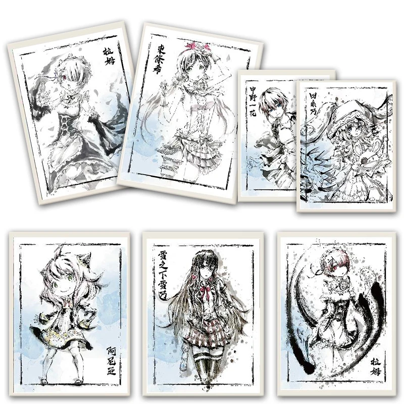 Anime Nakano Ichika Kinomoto Sakura Sakurajima Mai Anya Forger Kujo Sara Aqua Ink Cards Collezione Di Giochi Nuovi Ragazzi Regalo Di Compleanno