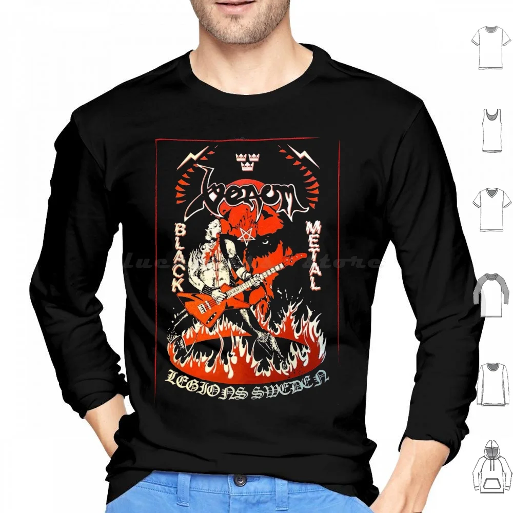 Cronos Venom Felpe Con Cappuccio Manica Lunga Venom Band Venom Extreme Metal Band Metal Band Metal Heavy Metal Black Metal Dwarfstar