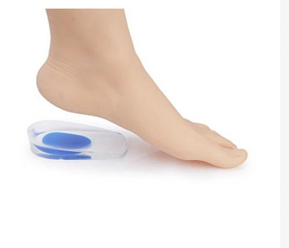1 Paio Unisex Soft Rubber Gel Pain Heel Spur Cup Solette Supporto Per Scarpe Inserti Per Cuscino Per Scarpe Da Uomo Qualità