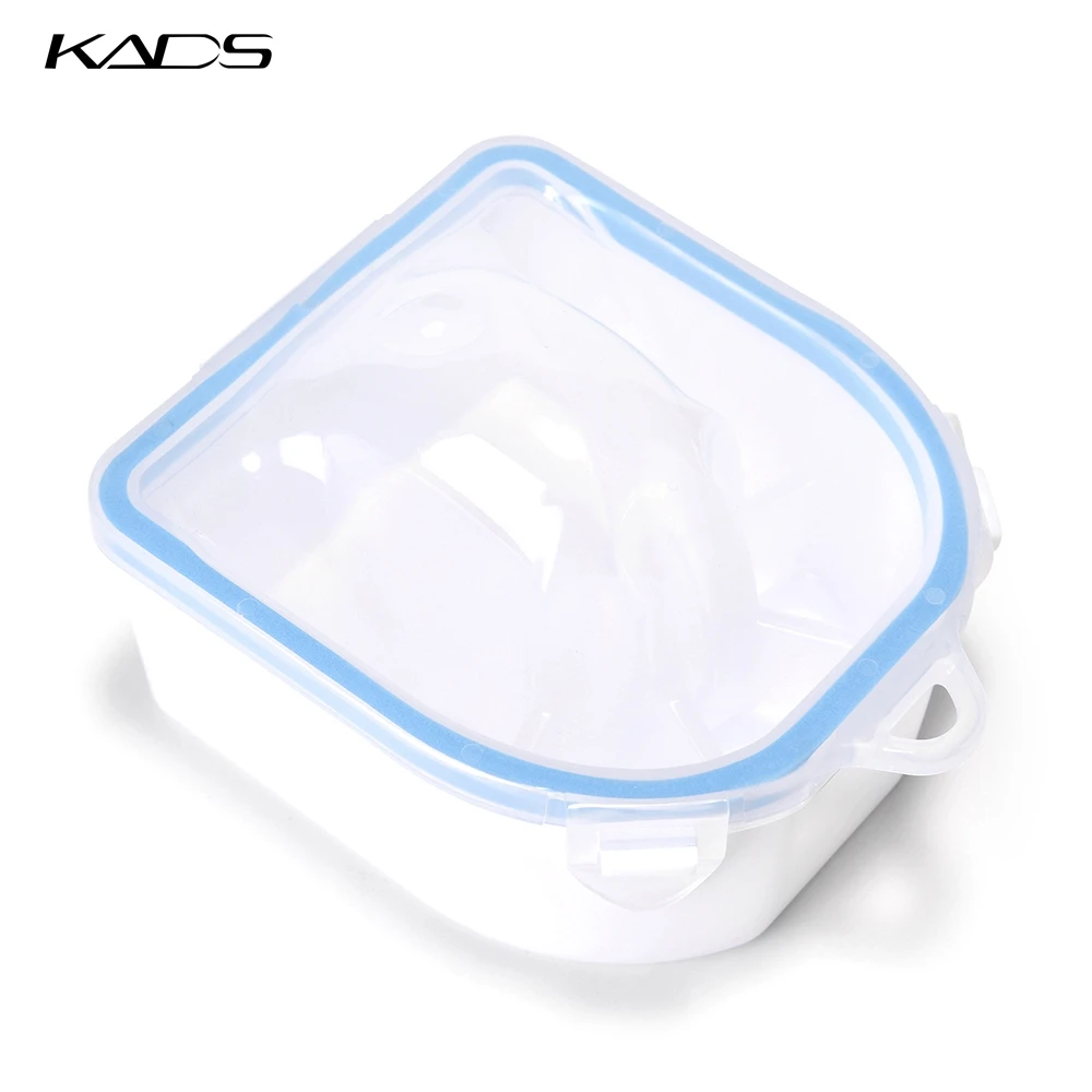 Kads Nail Ammollo Soak Bowl Nail Art Polish Remove Wash Soaker Tray Manicure Spa Tool Per Art Lucidatura Trattamento Ciotola Rosa Blu