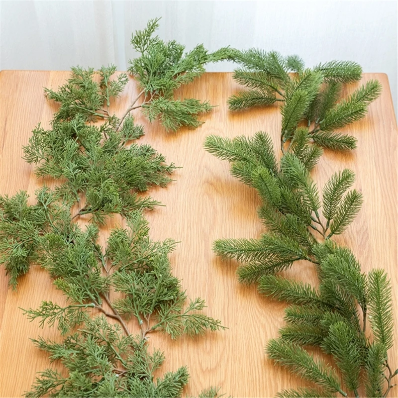 Ghirlande Canna Da Vite Verde Da Parete Ghirlande Decorative Fai-Da-Te Foglia Appesa Natale