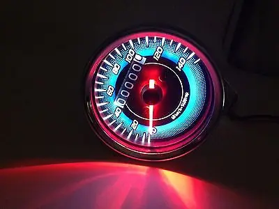 Contachilometri Per Moto A Led Universale Cromato Kmh Contachilometri Contachilometri Per Cafe Racer