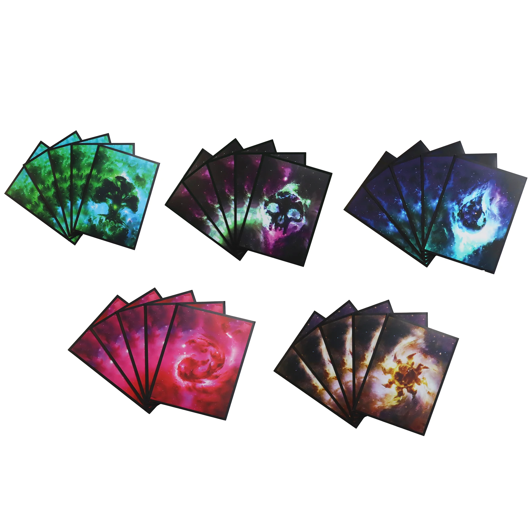 60 Pz 66X91Mm Dimensioni Standard Protezione Per Carte Land Gioco Da Tavolo Maniche Per Carte Gioco Tcg Card Cover Shield Pkm/Mtg Island/Forest