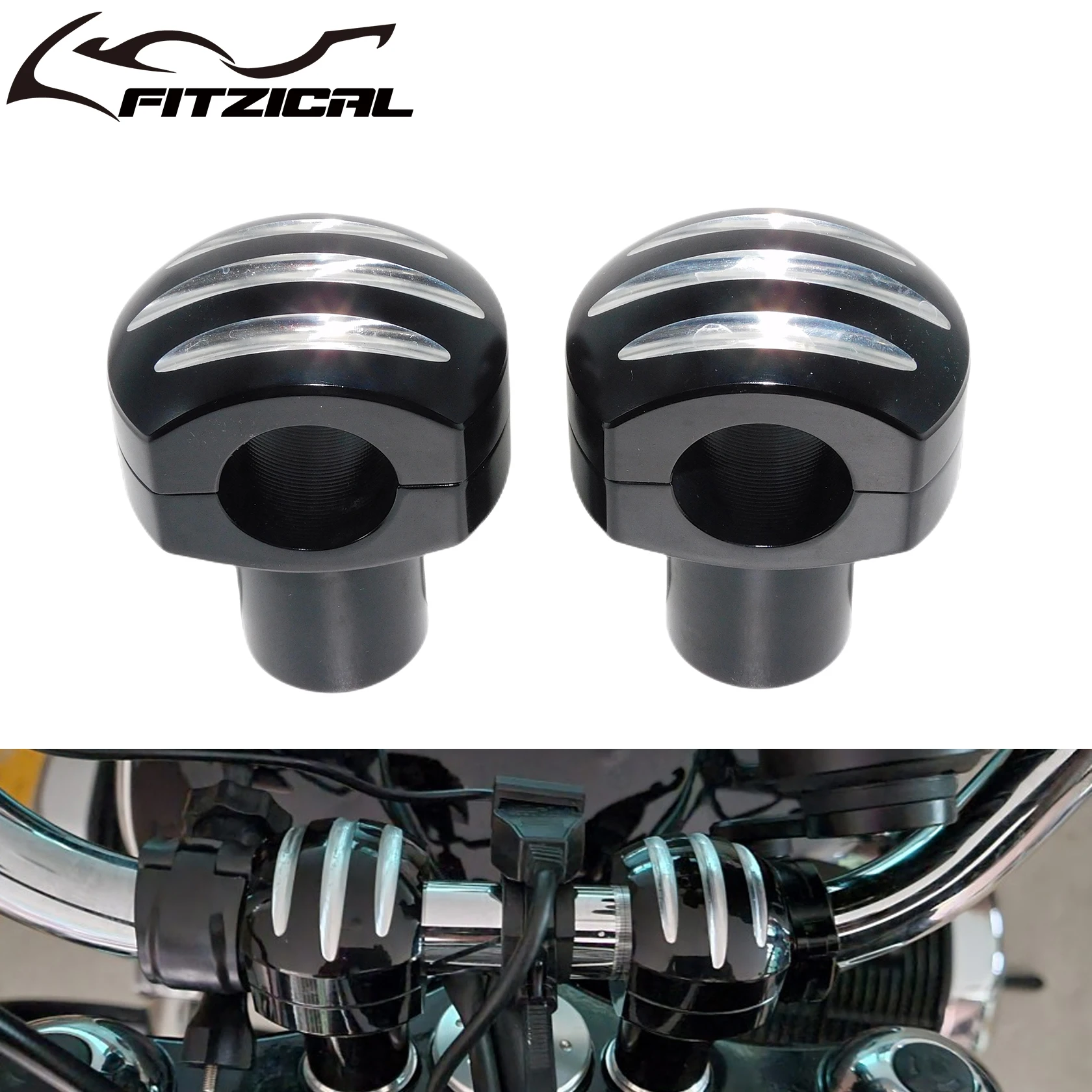 Moto 25Mm Manubrio Riser Up Staffa Morsetto Manubrio Per Harley Sportster Xl Dyna Fatboy Touring Bobber Chopper Custom