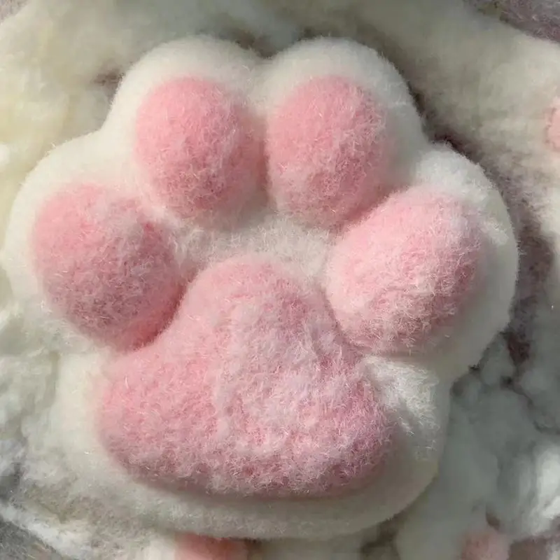 Nuovo Squishy Silicon Taba Squishy Mochi Toy 0.8Kg Soft Tabby Cute Pink Fuzzy Cat Foot Marshmallow Big Cat Paw Antistress Gift