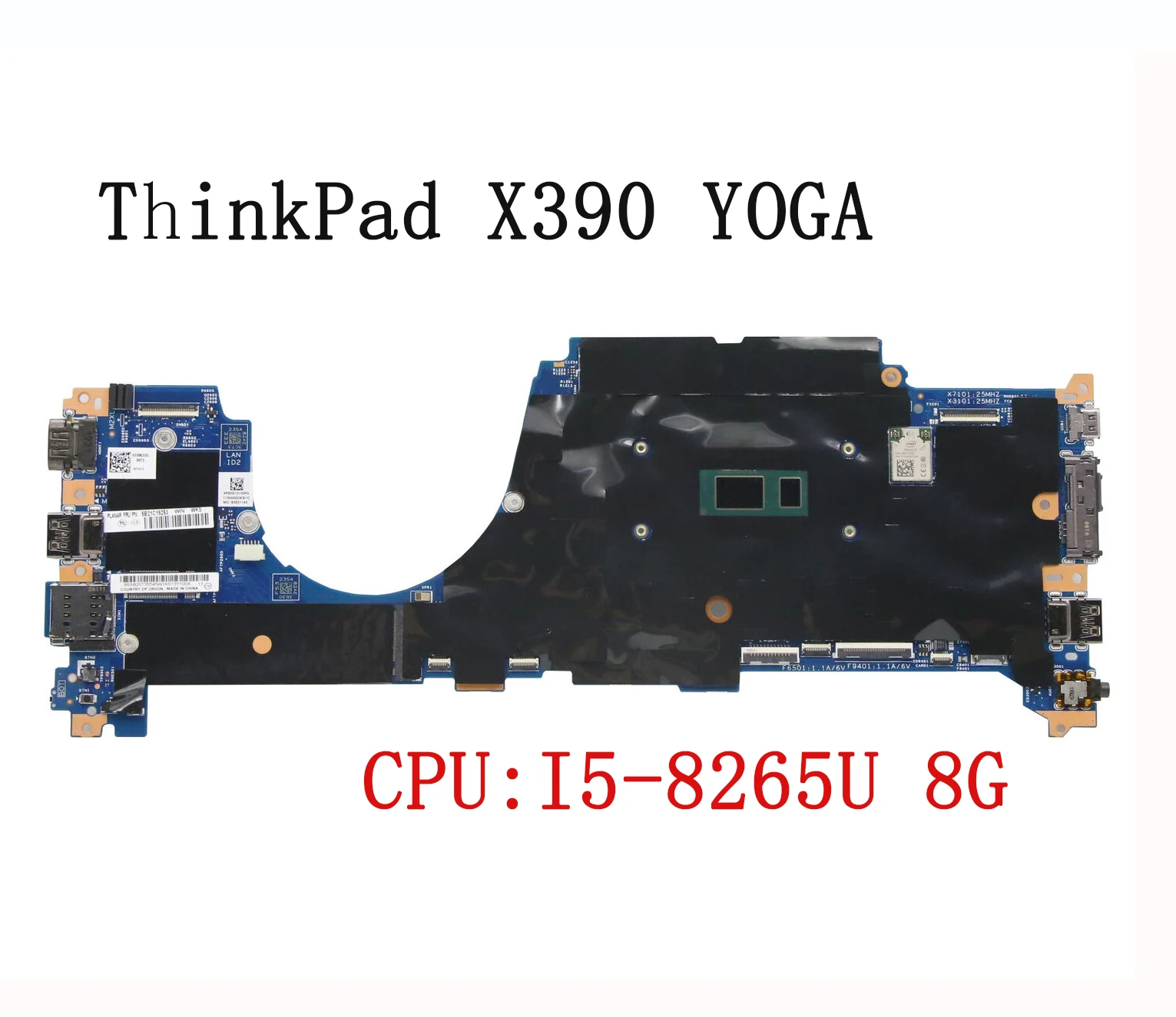Originale Per Thinkpad X390 Yoga Lbb-1 18729-1 Scheda Madre I5-8265U 8G 5 B21C15253 02 Hm863 Muslimate