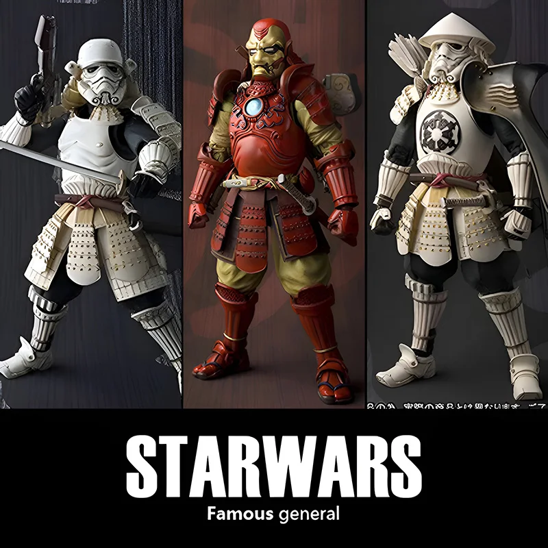 17Cm Star Wars Movie Revealation Darth Maul Darth Vader Boba Fett Stormtrooper Action Figure Modello Anime Giocattoli Regalo Regali
