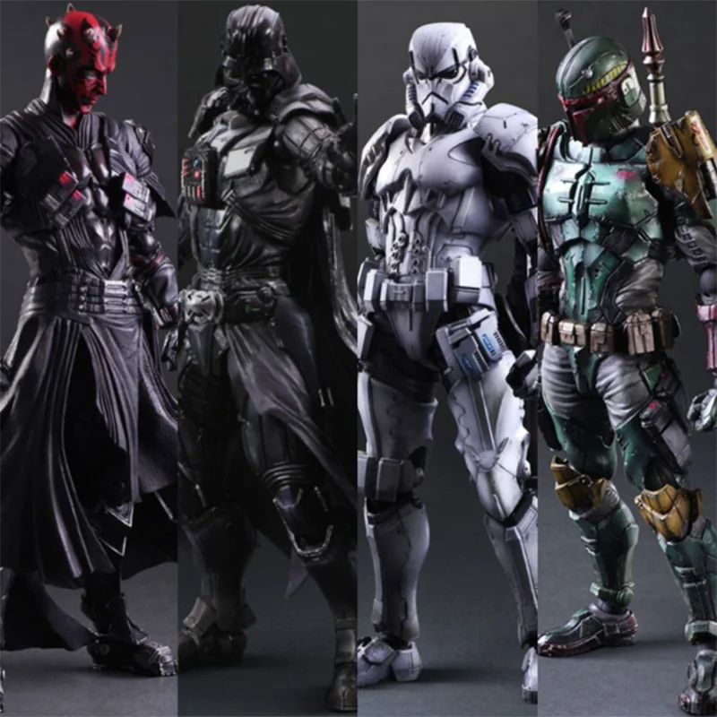 Star Wars Figure Black Knight Darth Vader Stormtrooper Maul Mobile Figure Model Toys Collection Christmas Marvel Play Collect