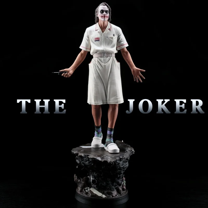 Hot Heath Ledger Joker Come Infermiera The Dark Knight The Batman Action Figure Toy 54Cm Joker Nurse Heath Ledger Clown Model Doll Gift