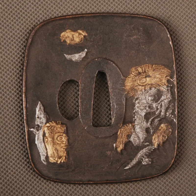 Accessorio Per Protezione Della Mano Tsuba In Lega Speciale Per Spada Samurai Giapponese Katana O Wakizashi Accessorio Per Spada Artigianale In Metall