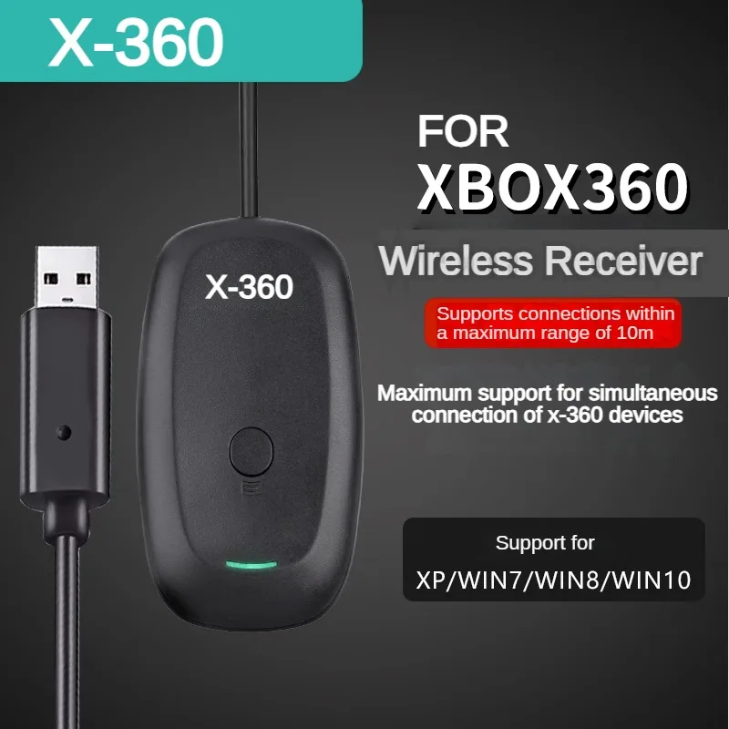 Nuovo Ricevitore Controller Wireless Per Xbox 360 Gaming Pc Connection Adapter Remote Usb One Drag Four