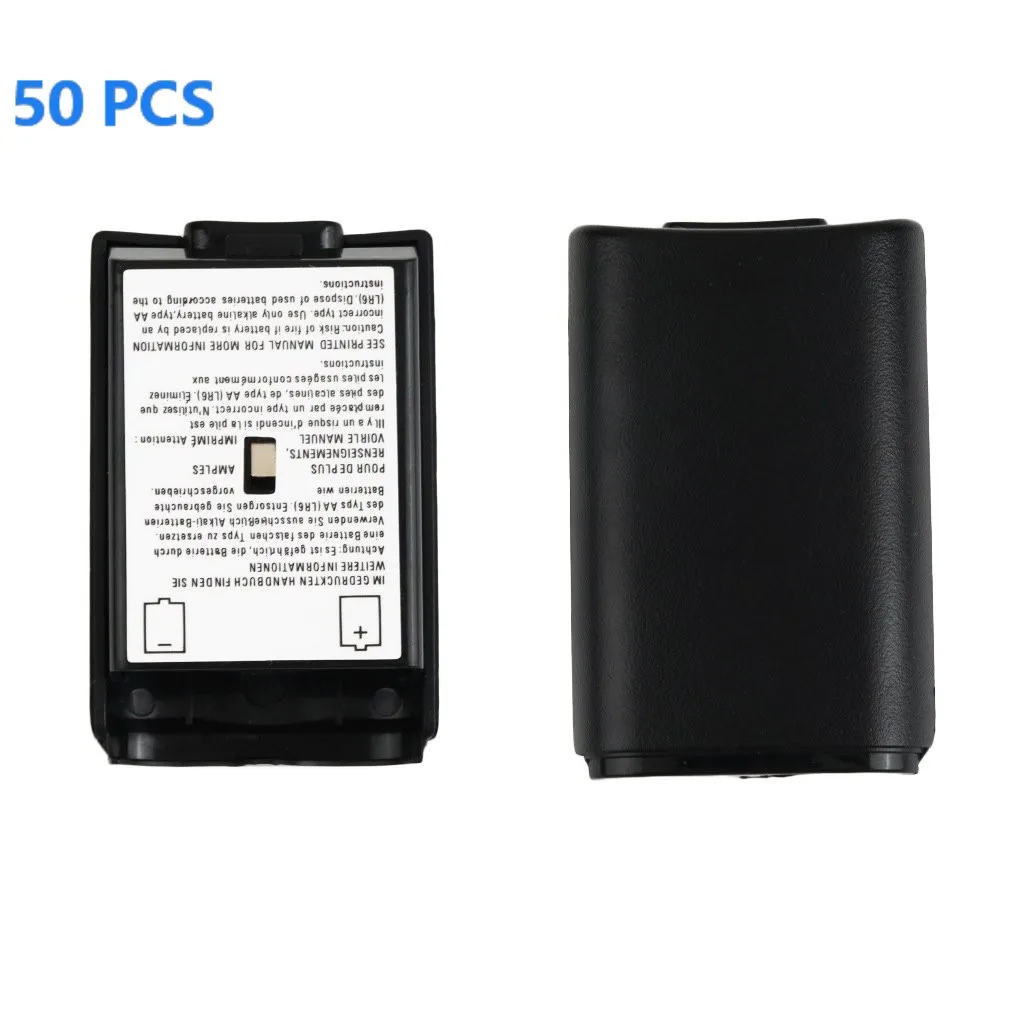 50Pcs Per Xbox 360 Battery Pack Copertura Borsette Shield Caso Kit Per Xbox 360 Controller Wireless 360 Libero/Trasporto Di Goccia Trasporto Libero
