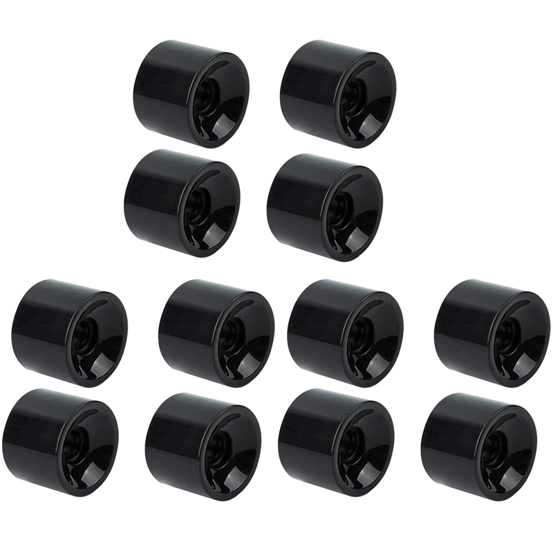Elos-Set Di 8 Ruote Da Skateboard Longboard 70Mm 80A, Ruote Di Ricambio Per Cruiser Pennyboard Waveboard Snakeboard