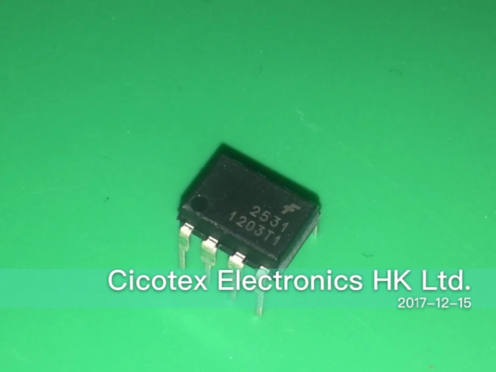 5 Pz/Lotto Hcpl-2531-500E Dip8 F2531 Optoiso 3.75Kv 2Ch Trans 8 Dipgw Hcpl-2531 Hcpl2531