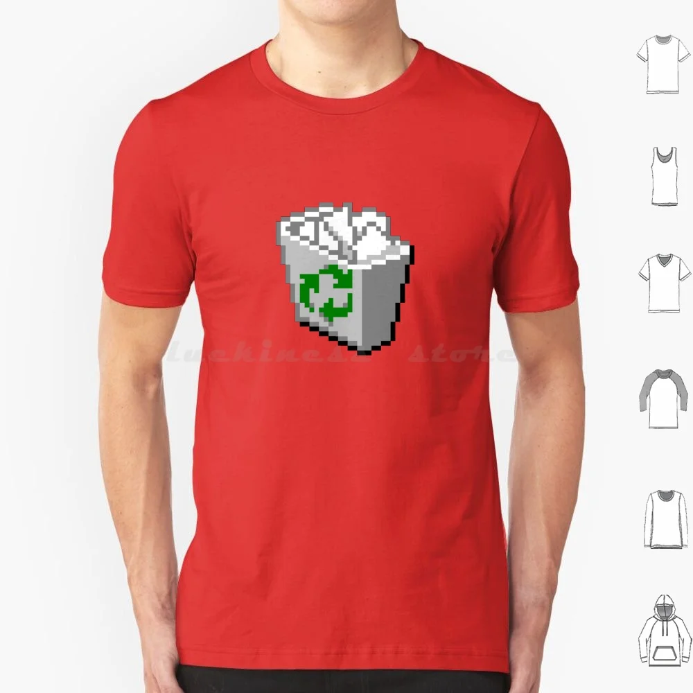 Windows 95 / 98 Riciclare Bin/Cestino T Shirt Uomo Donna Bambini 6Xl Retro Estetica Windows Microsoft Vintage Windows 95 Windows