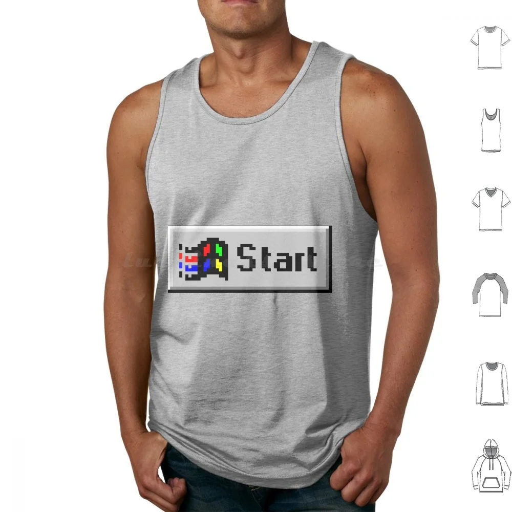 Start Canotte Stampa Cotton Windows Microsoft Windows 95 Windows 98 Nerd Geek