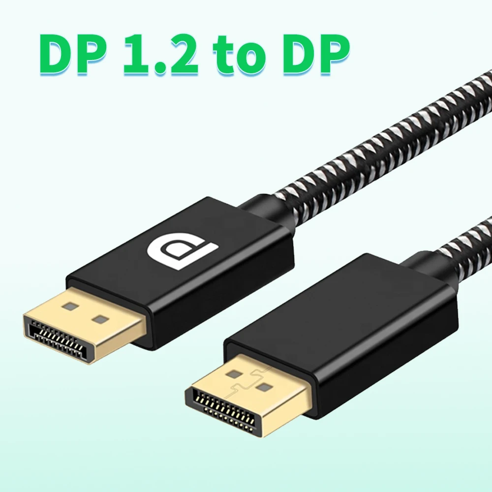 Displayport 1.2 Cavo 4K 144Hz 77.4Gbps Adattatore Per Porta Display Per Video Pc Laptop Tv Dp A Cavo Dp